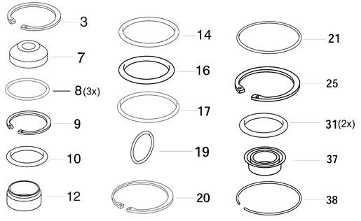 Buy 1487010338000 Spares Kit KNORR