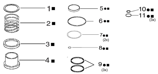 Buy 76662903000 Spares Kit KNORR