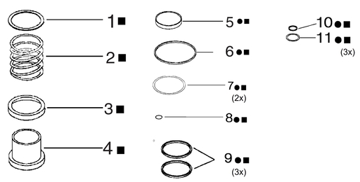 Buy 76683202000 Spares Kit KNORR