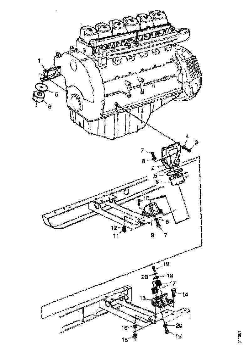 Buy 1111815 ENGINE BRACKET RH SCANIA