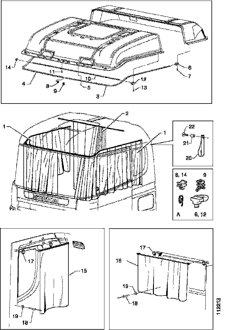 Buy 1306510 CURTAIN RAIL SCANIA