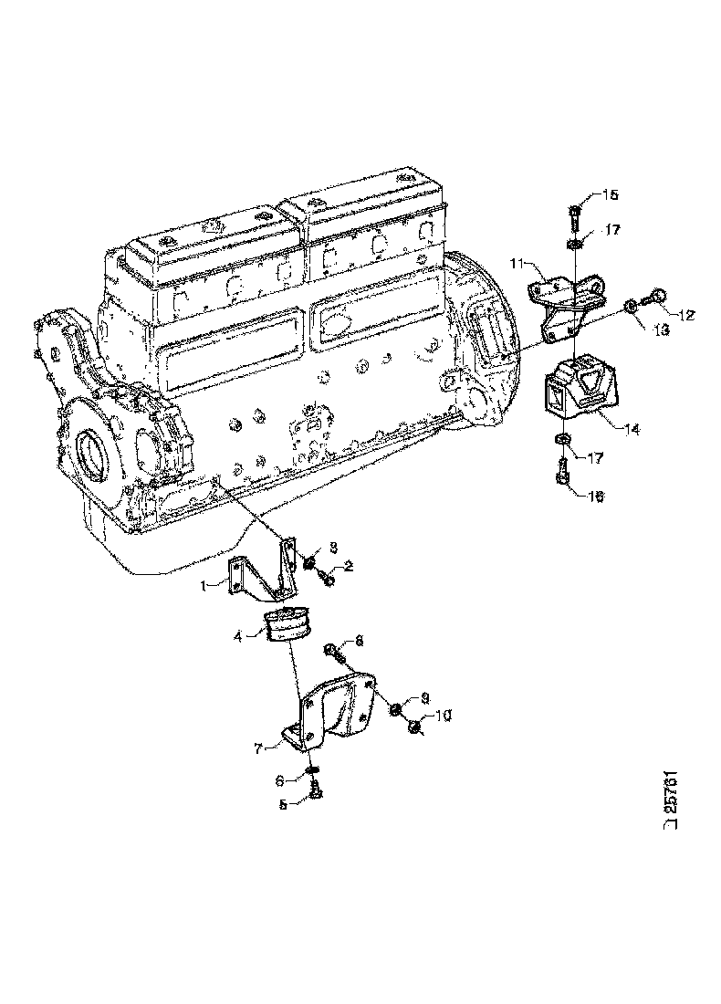 Buy 1308563 ENGINE BRACKET LH SCANIA