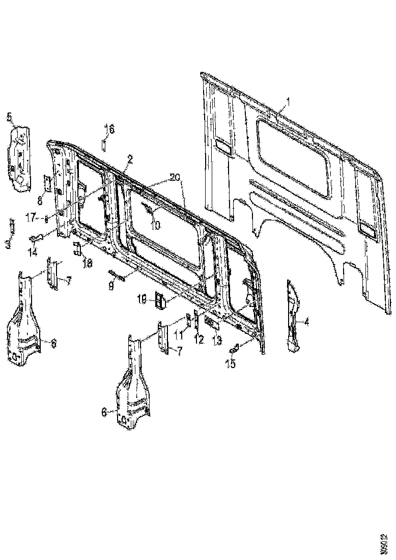 Buy 1310103 Rear wall structure SCANIA