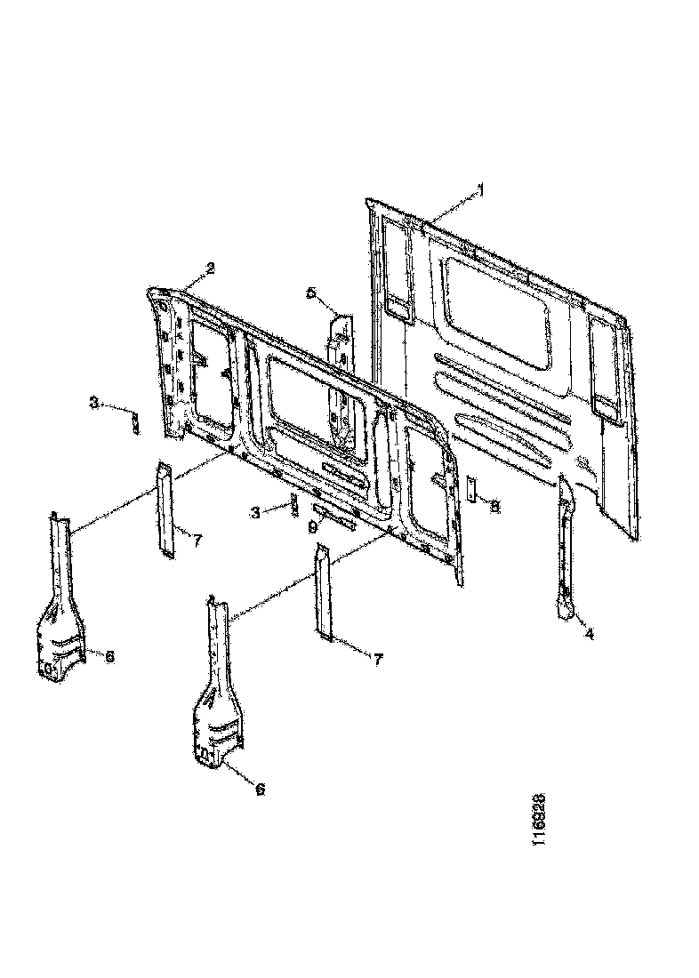 Buy 1310106 REAR WALL STRUCTURE SCANIA
