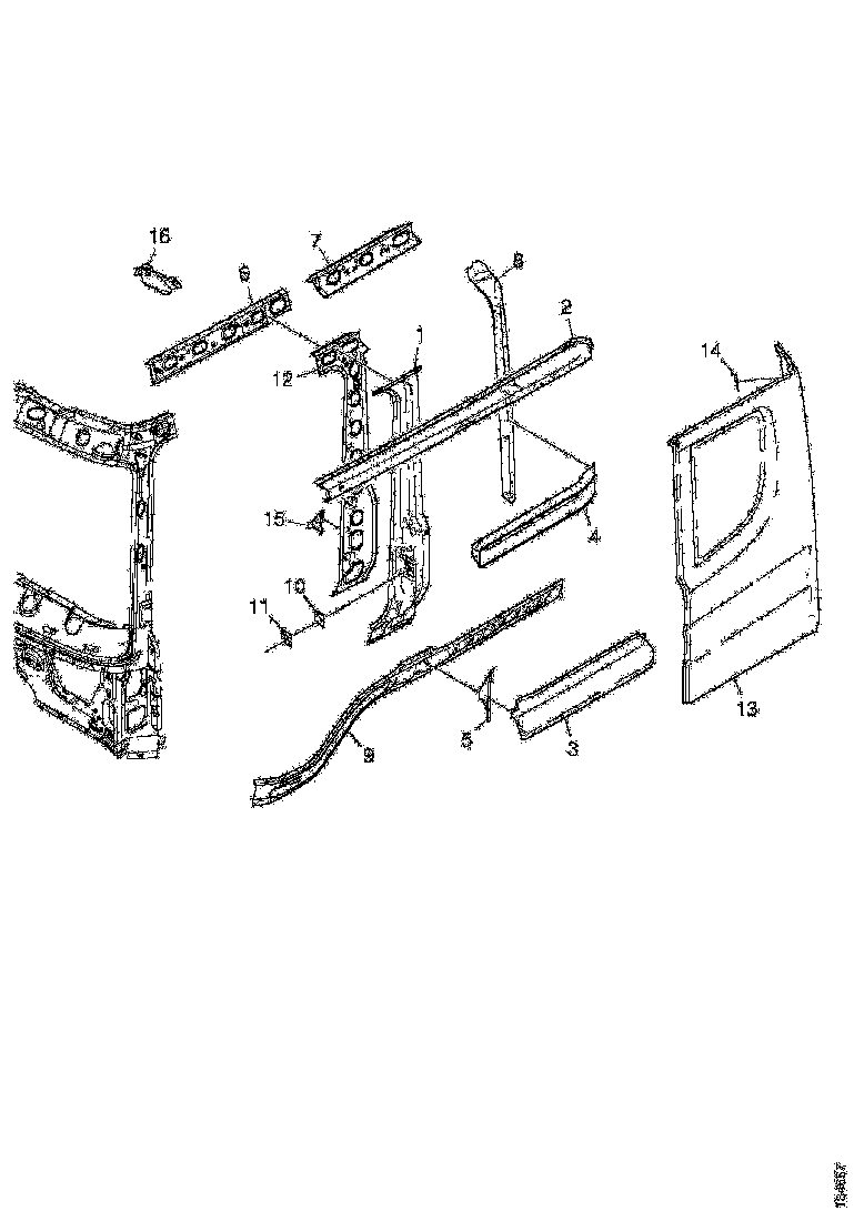 Buy 1310214 SIDE WALL STRUCTURE RH SCANIA