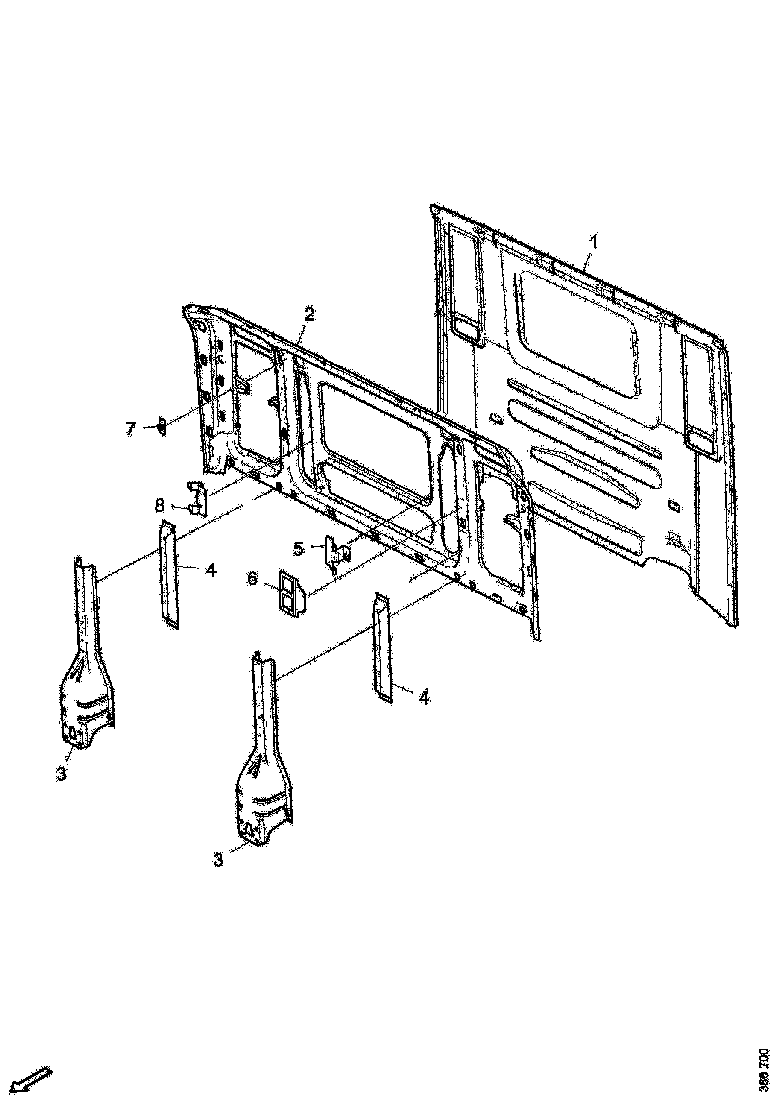 Buy 1311339 REAR WALL STRUCTURE SCANIA