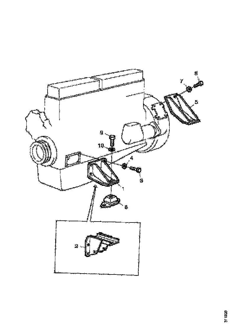 Buy 1332023 ENGINE BRACKET SCANIA