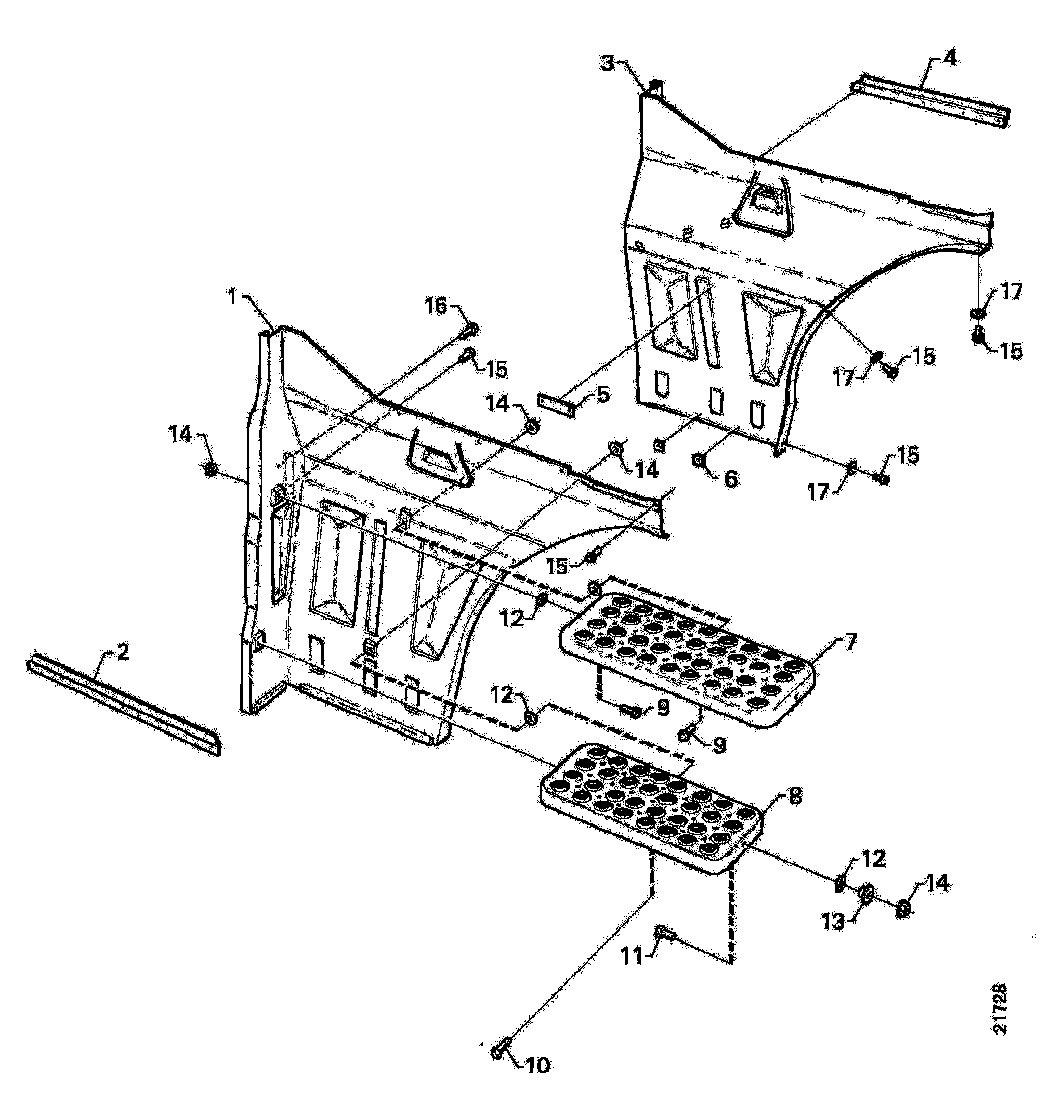 Buy 1338378 BOARDING STEP STRUCTURE SCANIA