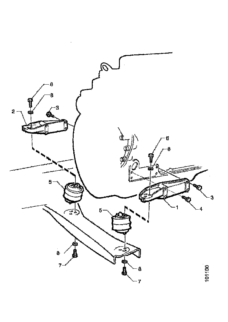 Buy 1340453 ENGINE BRACKET LH SCANIA