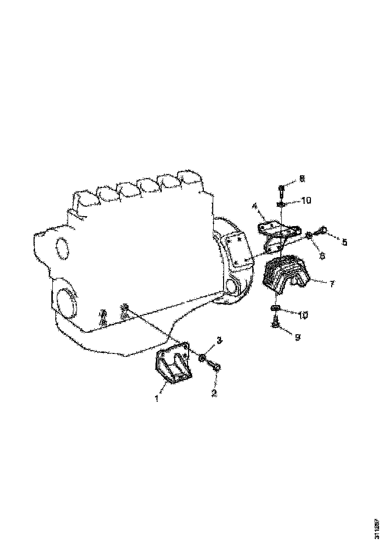 Buy 1356038 ENGINE BRA SCANIA