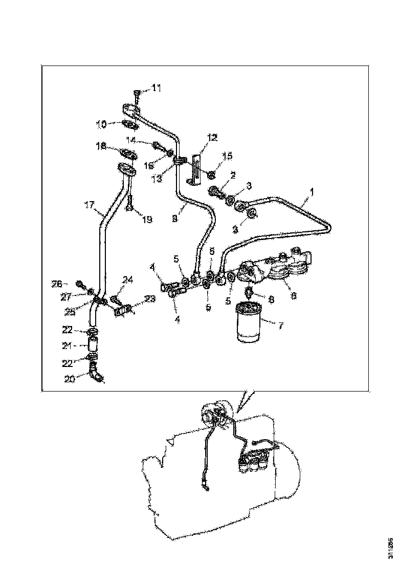 Buy 1356105 LUBRICATION PIPE SCANIA