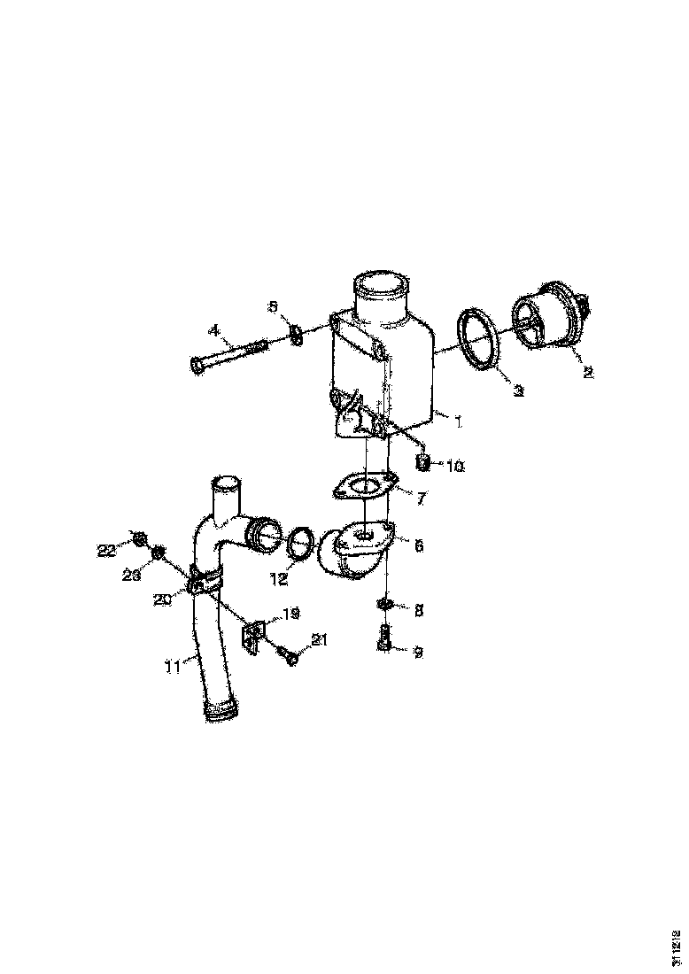 Buy 1363541 THERMOSTAT HOUSING SCANIA