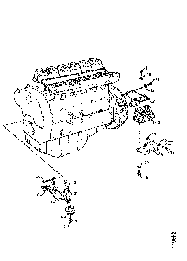 Buy 1376173 ENGINE BRA SCANIA