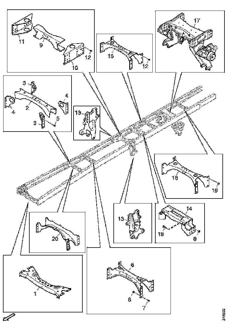 Buy 1381477 CROSS MEMBER SCANIA
