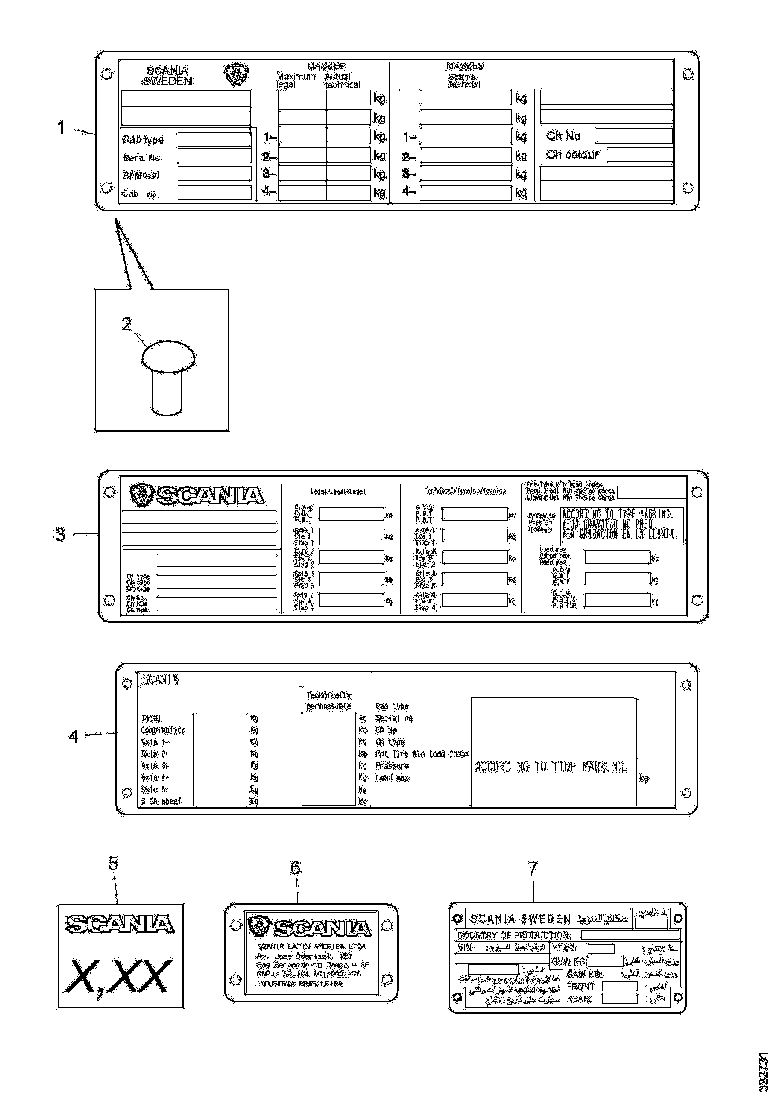 Buy 1401288 TYPE PLATE SCANIA