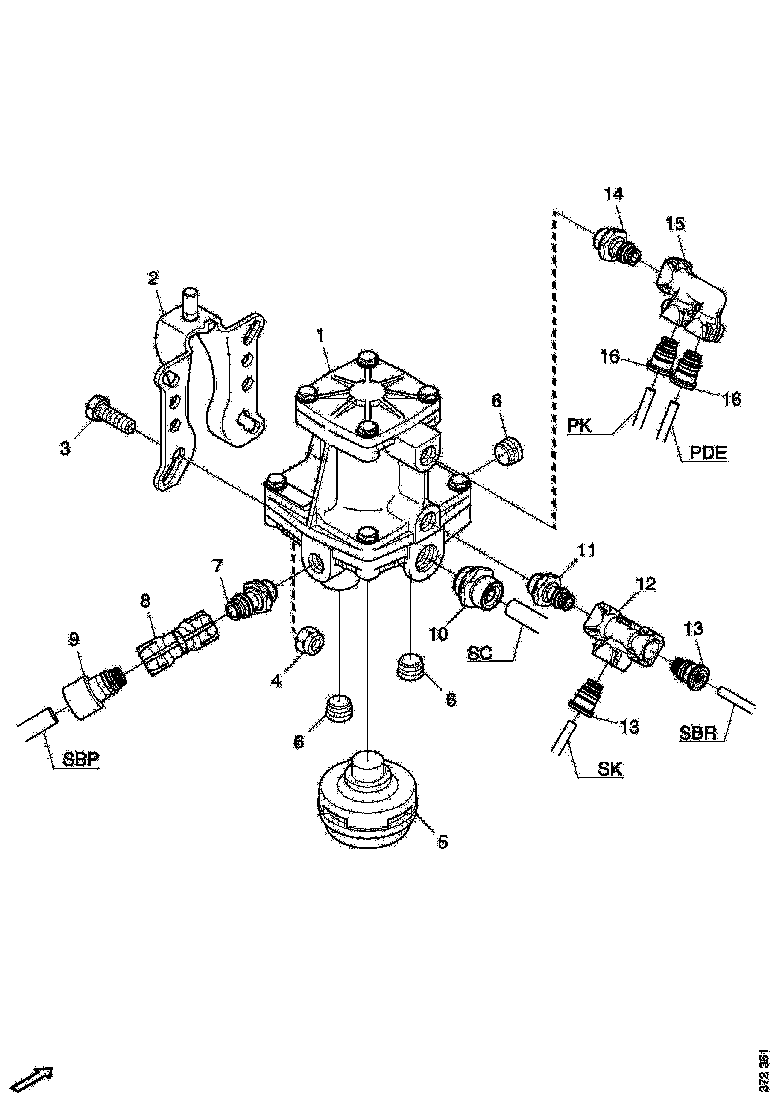Buy 1411603 DUMP VALV SCANIA