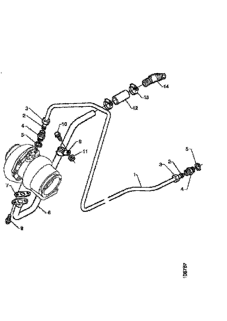 Buy 1425158 LUBRICATION OIL RETURN PIPE SCANIA