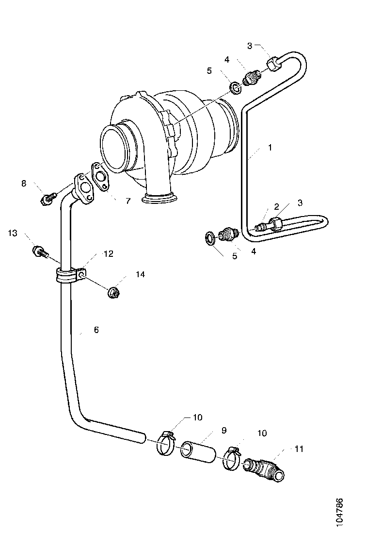 Buy 1425159 LUBRICATION OIL RETURN PIPE SCANIA