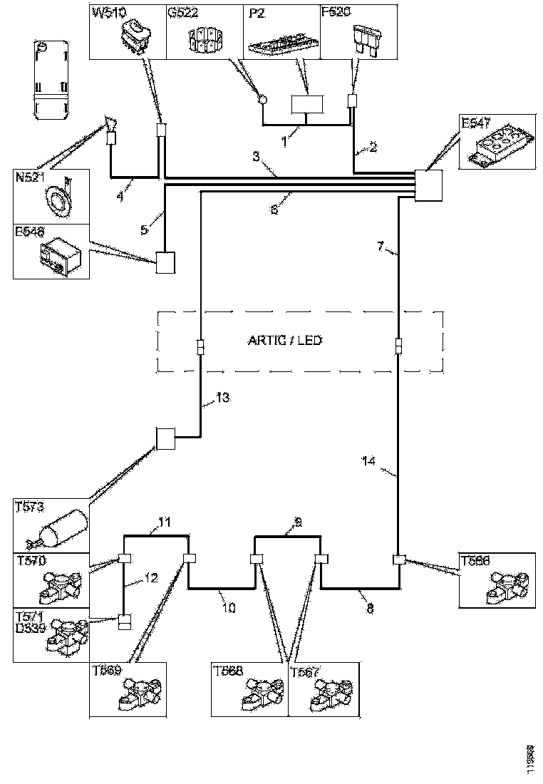 Buy 1425489 CABLE HARNESS SCANIA