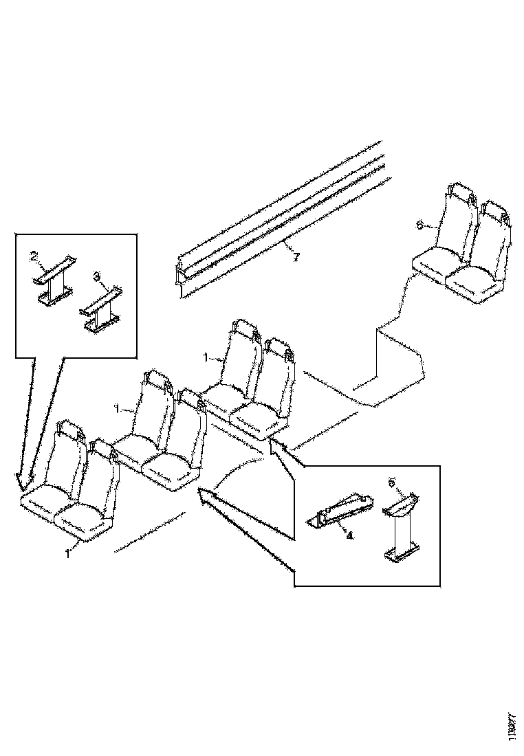 Buy 1444077 SEAT LEG SCANIA