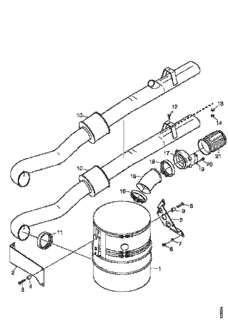 Buy 1448626 EXHAUST PIPE SCANIA