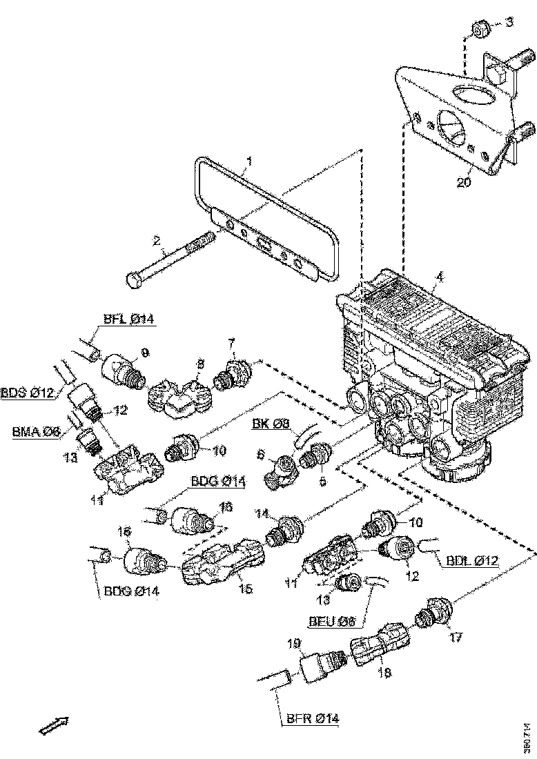 Buy 1463046 BRACKET SCANIA