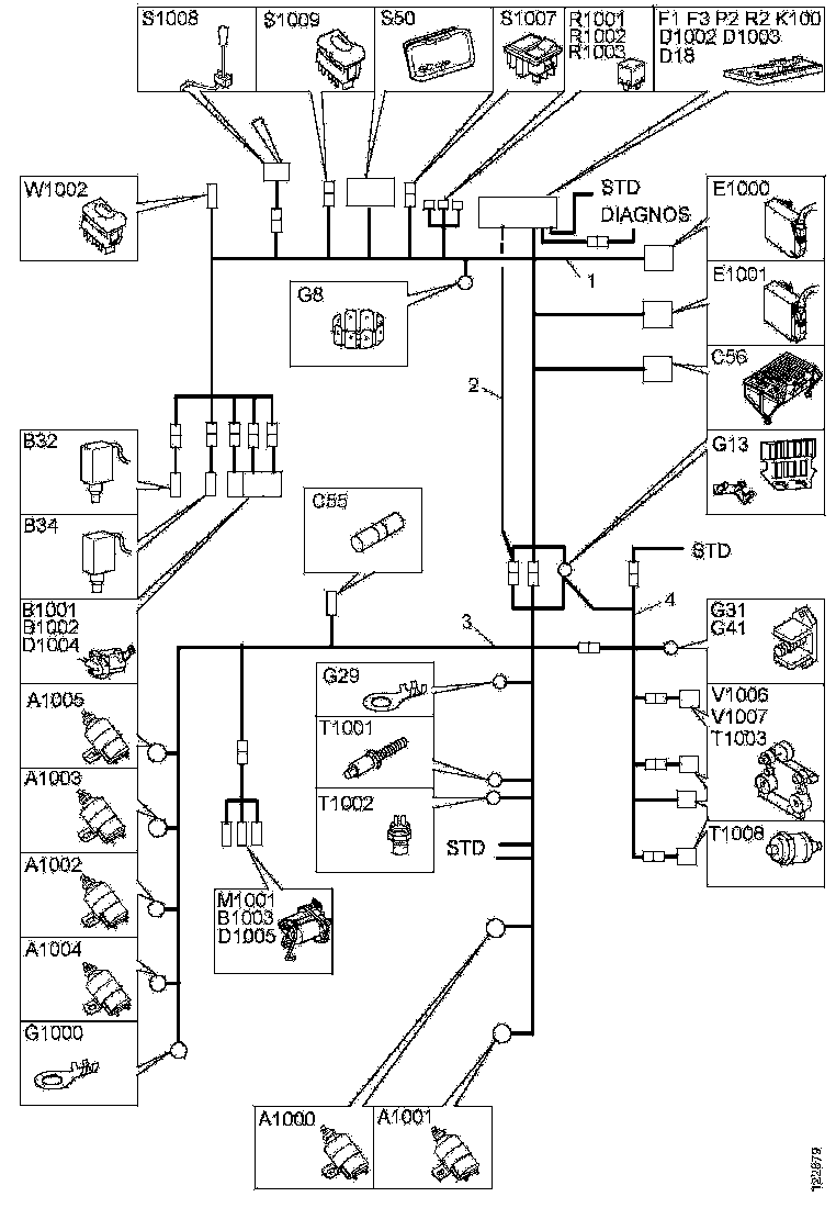Buy 1469838 CABLE HARNESS SCANIA
