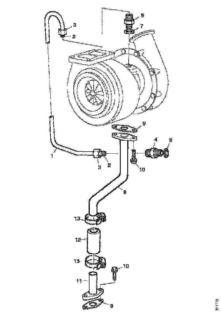 Buy 1471951 LUBRICATION OIL RETURN PIPE (S) SCANIA