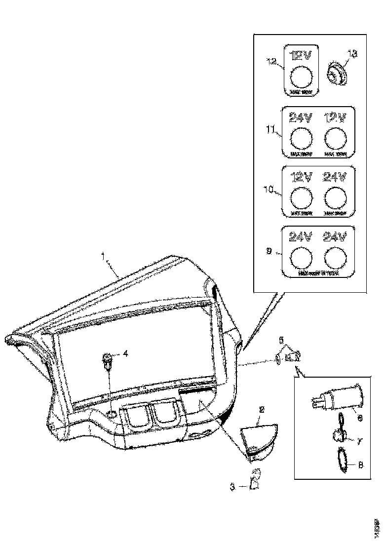 Buy 1484901 ASHTRAY  (S) SCANIA