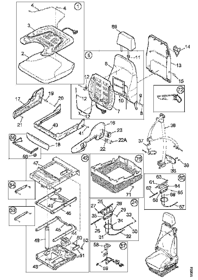 Buy 1490634 SEAT SQUAB SCANIA