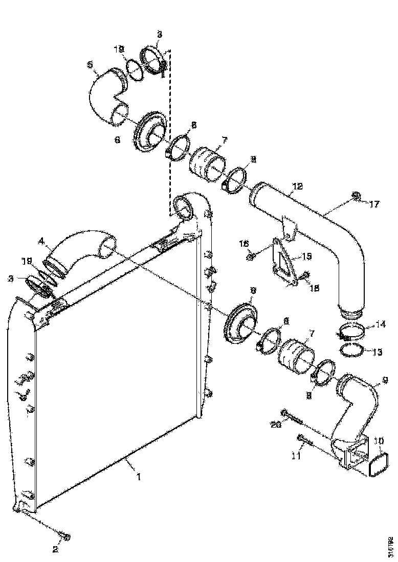 Buy 1492664 CHARGE AIR SCANIA