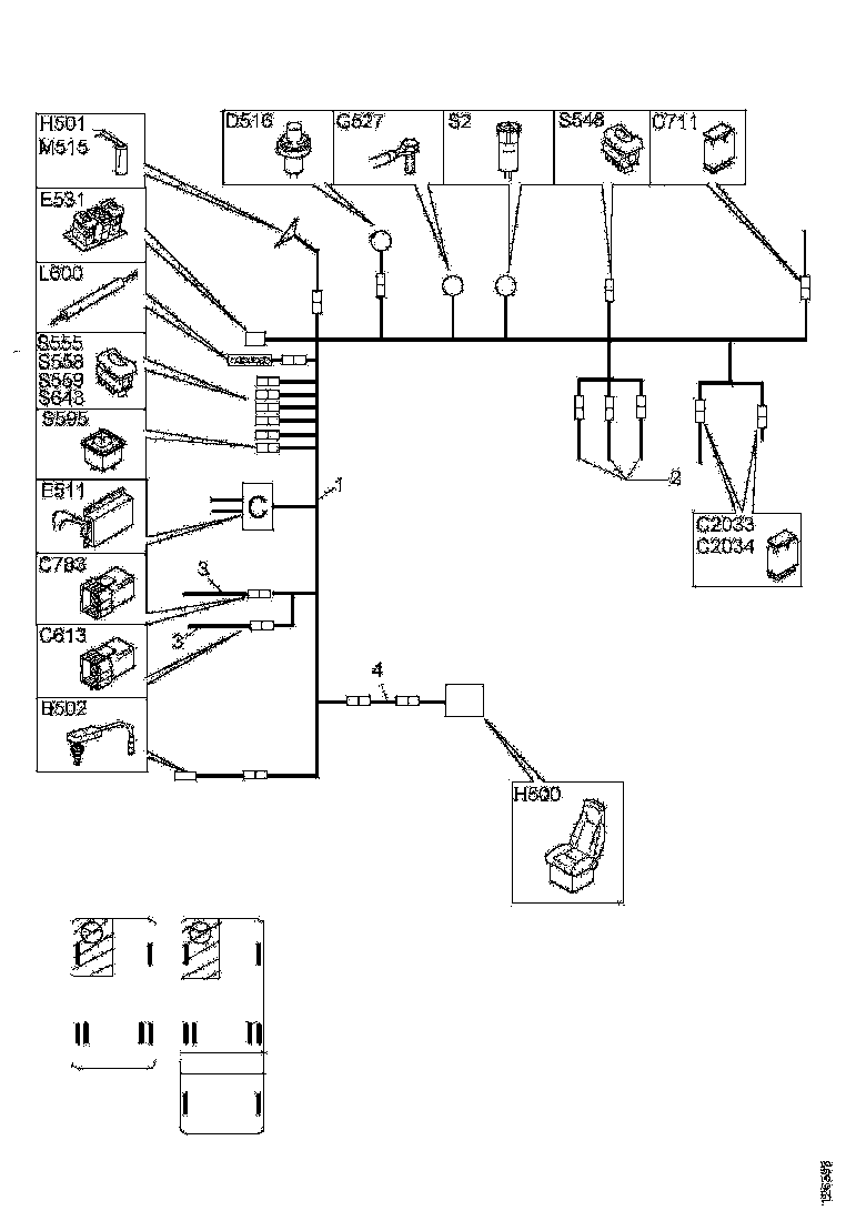 Buy 1495330 CABLE HARNESS SCANIA