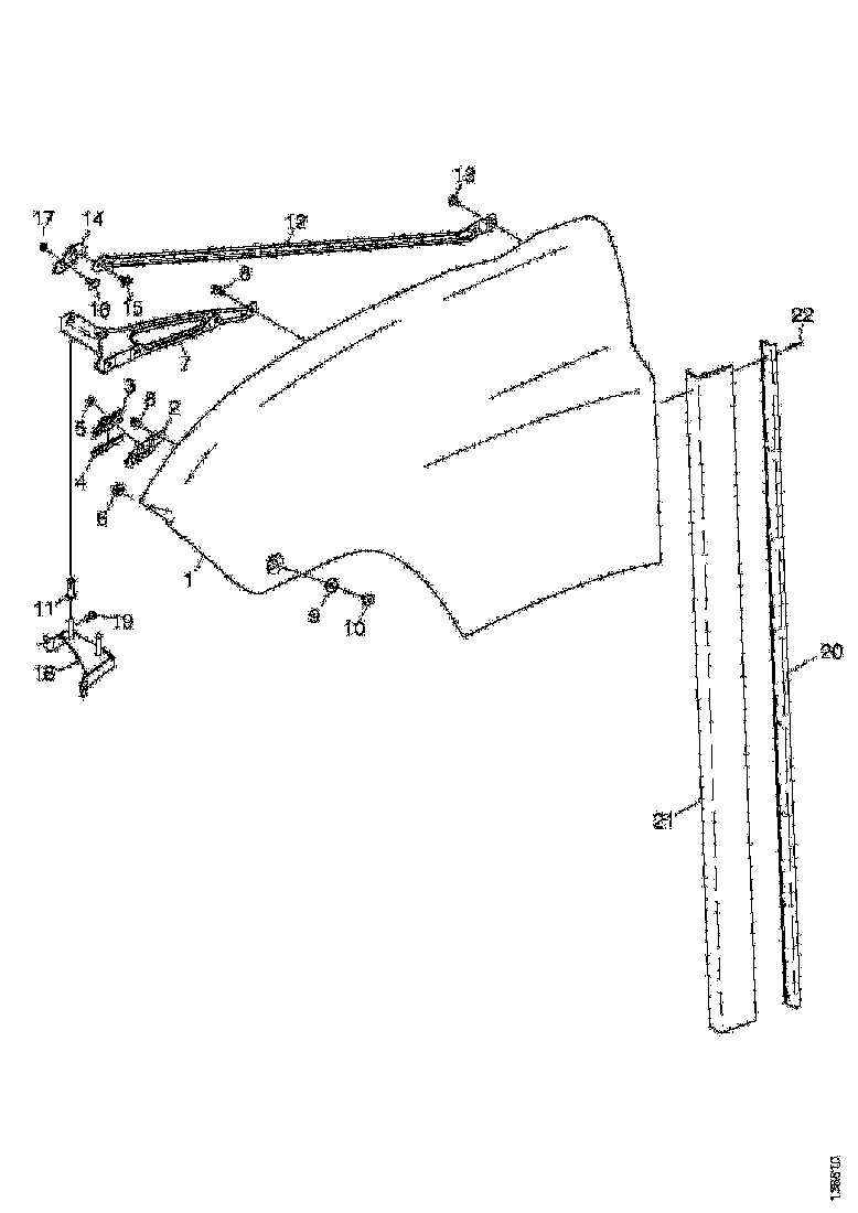 Buy 1497723 AIR DEFLECTOR LH SCANIA