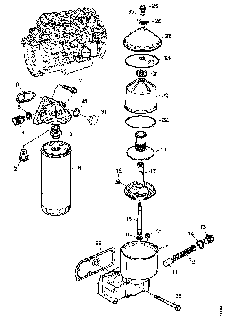 Buy 1502755 FILTER HEAD SCANIA