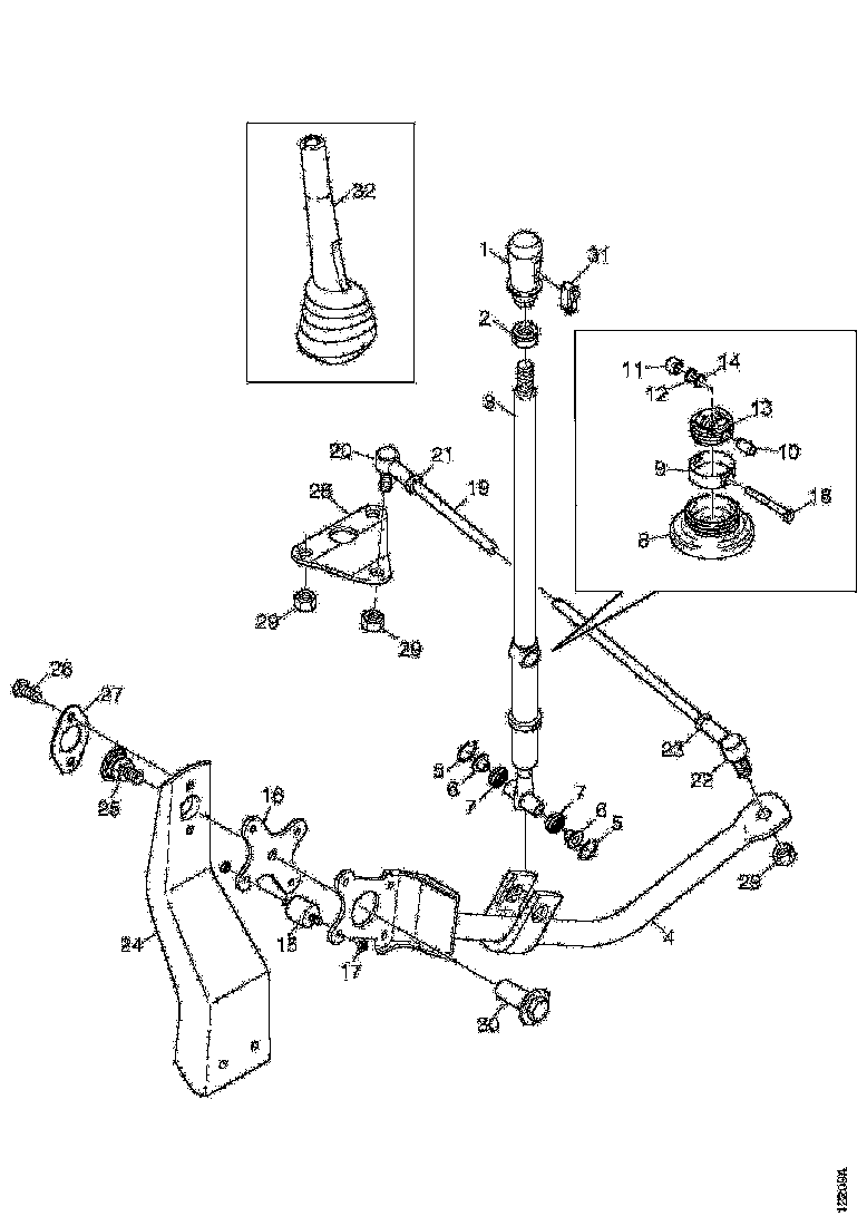Buy 1514135 GEAR LEVER SCANIA