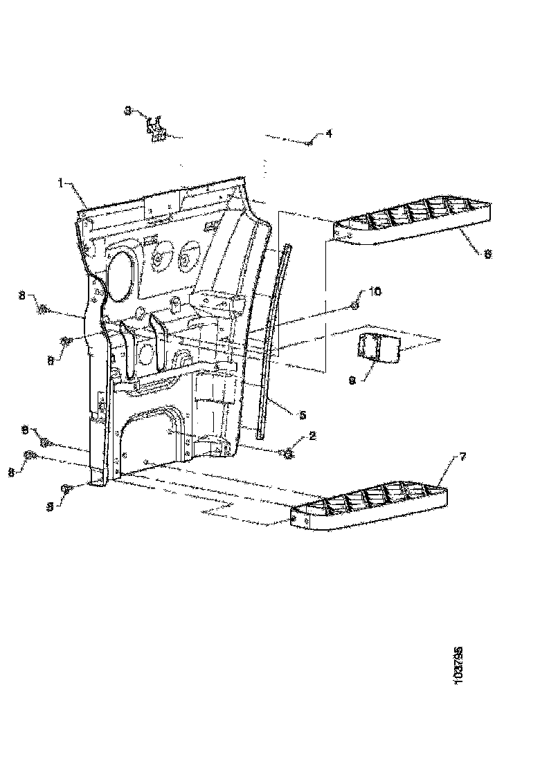 Buy 1515192 BOARDING STEP STRUCTURE RH SCANIA