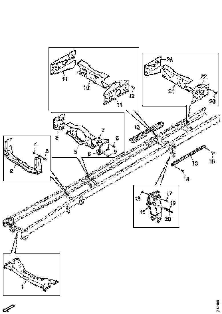 Buy 1515839 CROSS MEMB SCANIA