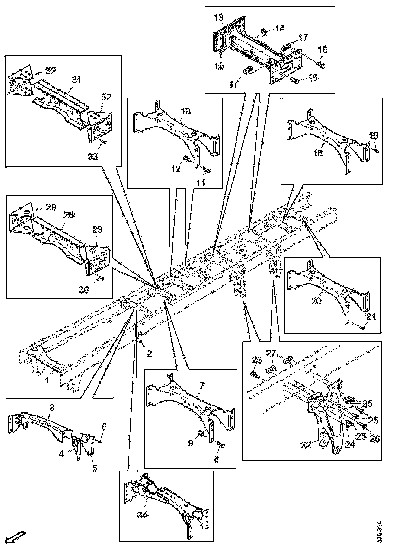 Buy 1525973 CROSS MEMB SCANIA