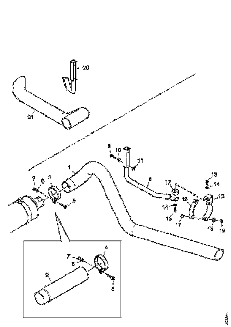 Buy 1527125 EXHAUST PIPE SCANIA