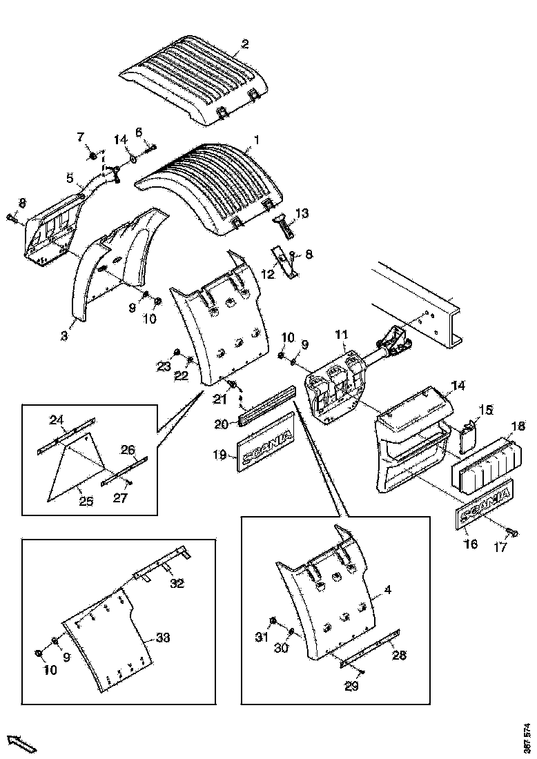 Buy 1540272 MUDGUARD SCANIA