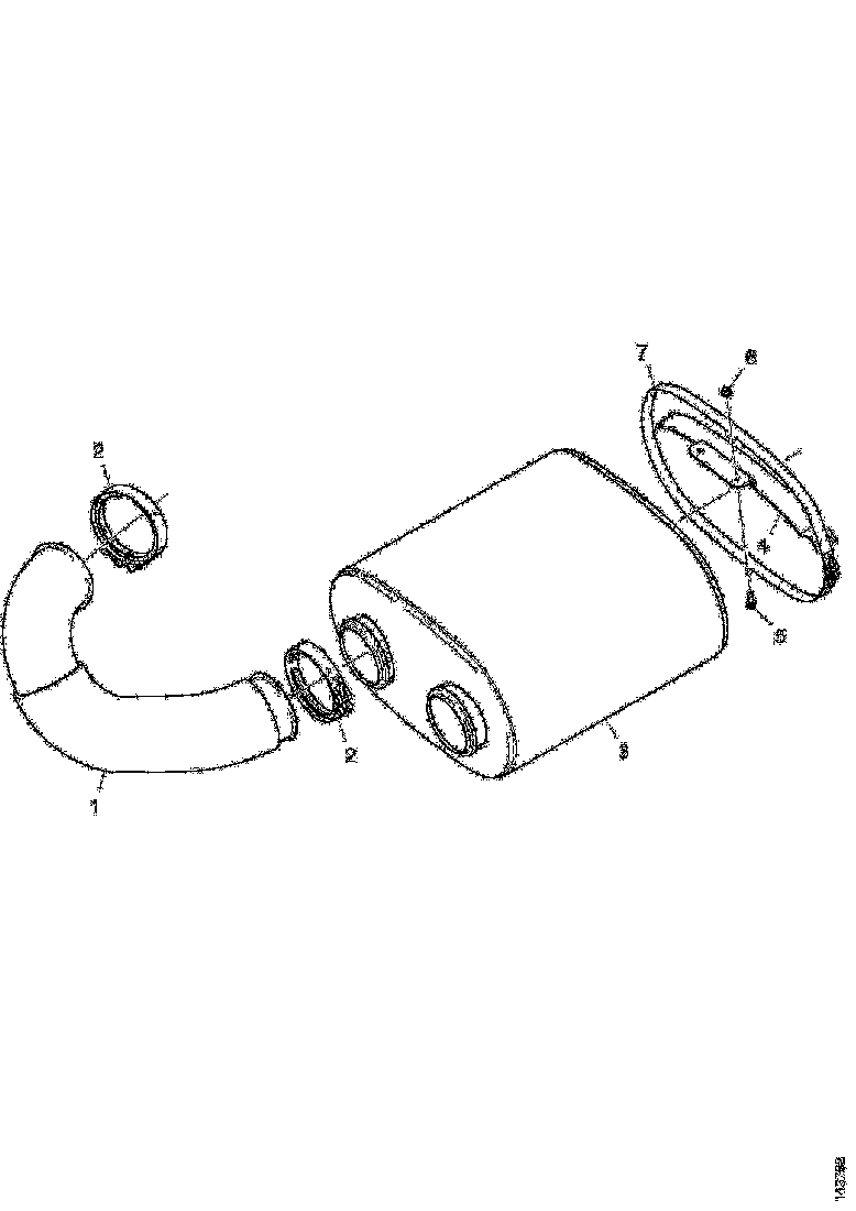 Buy 1736004 EXHAUST PIPE SCANIA