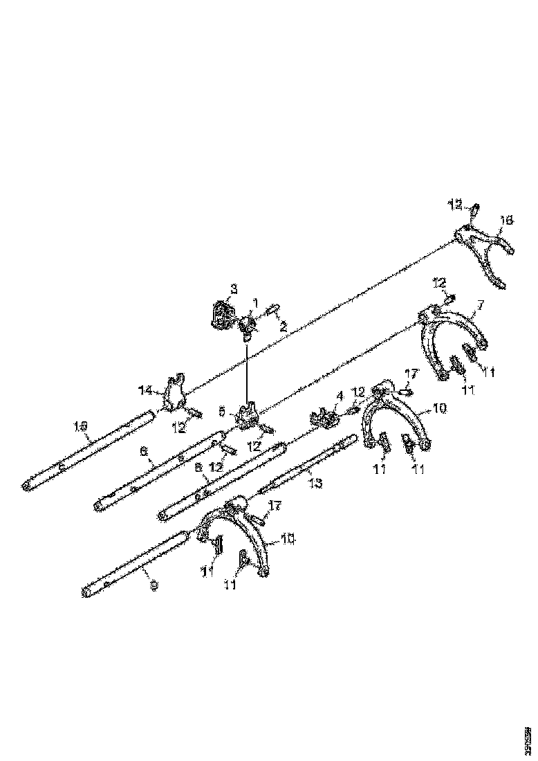 Buy 1752838 GEAR SHIFT SHAFT SCANIA