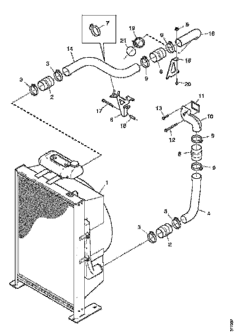 Buy 1761366 CHARGE AIR PIPE SCANIA