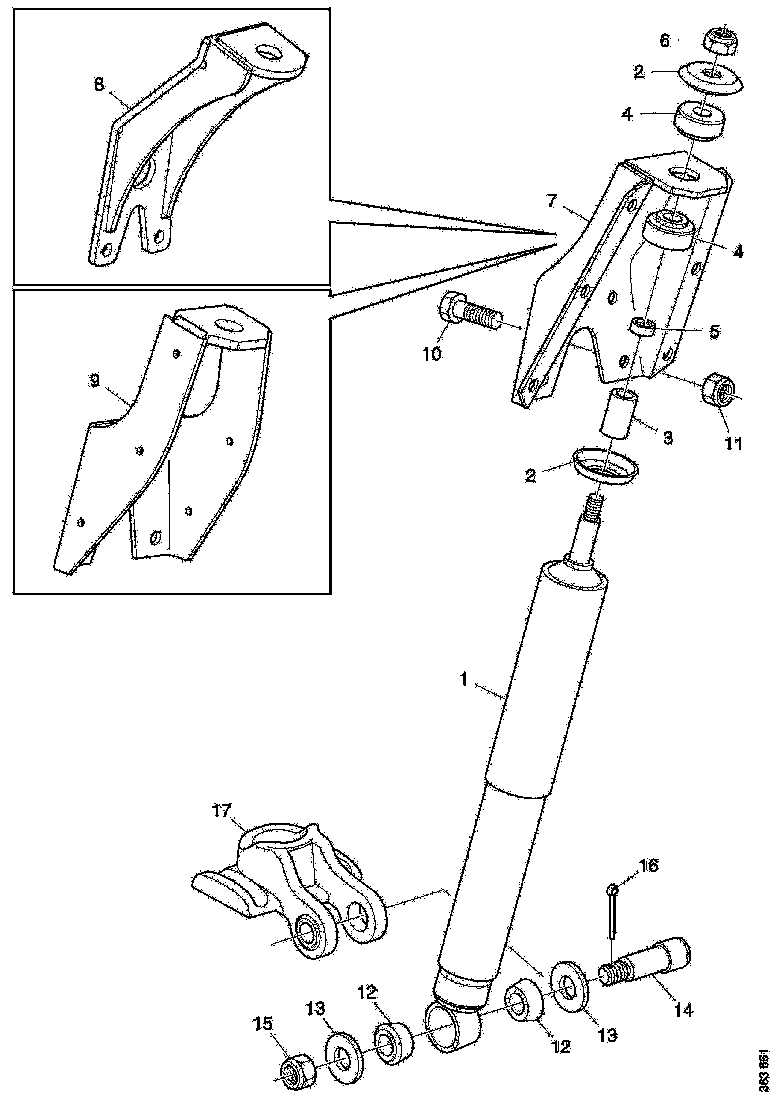 Buy 1766639 SHOCK ABSORBER BRACKET SCANIA