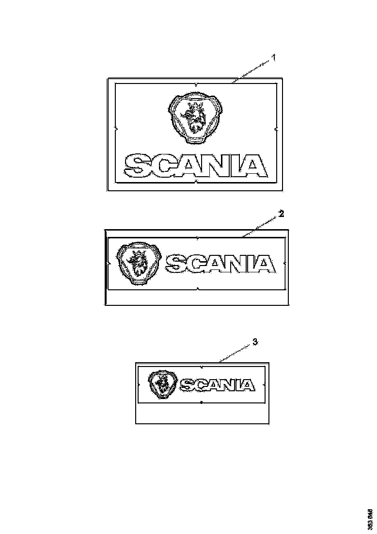 Buy 1768230 EMBLEM SCANIA