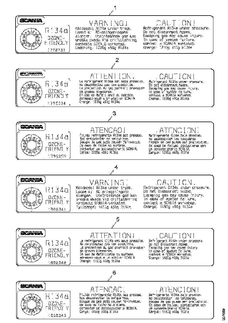 Buy 1772731 STICKER SCANIA