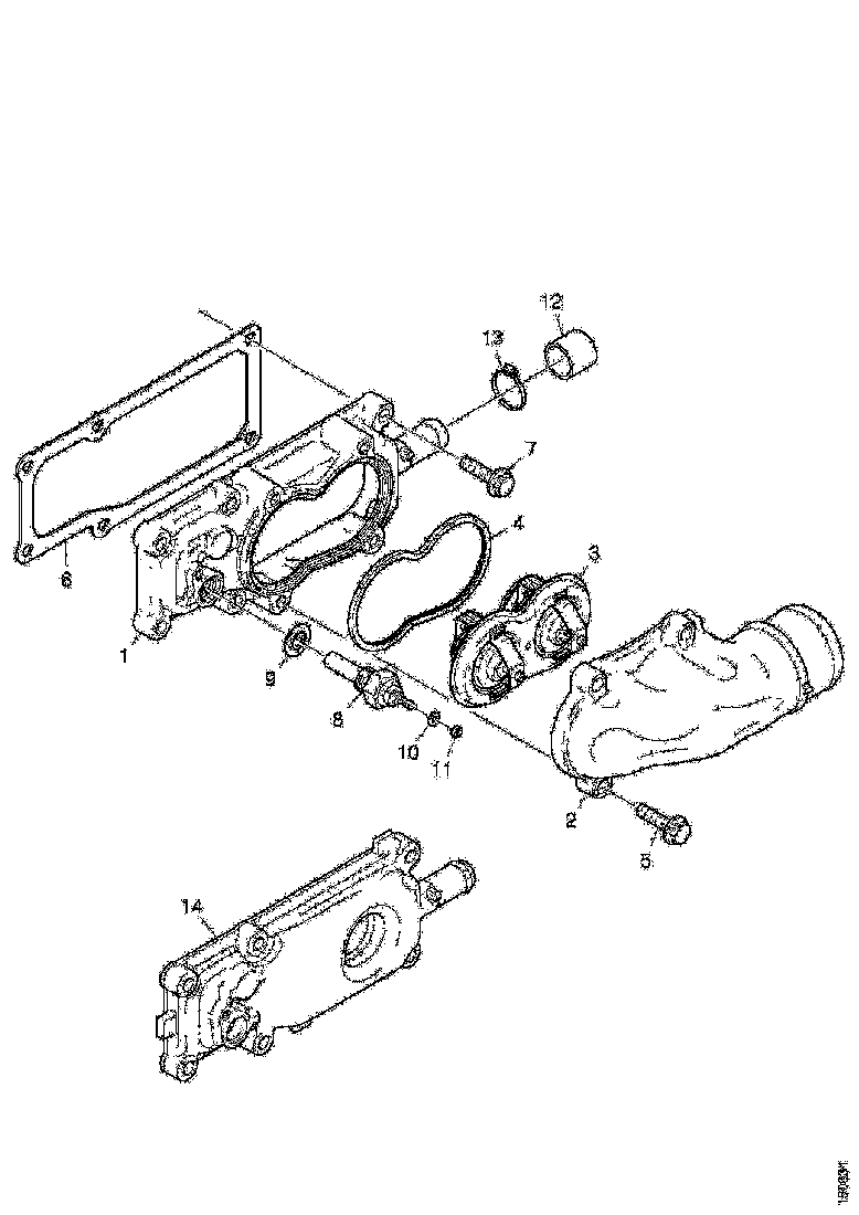Buy 1798945 THERMOSTAT HOUSING COVER SCANIA