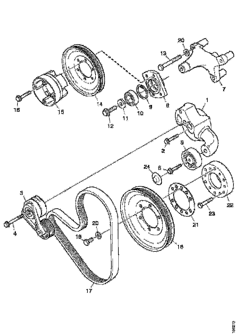 Buy 1800533 POLY V-BELT  Pulley with 8 grooves SCANIA