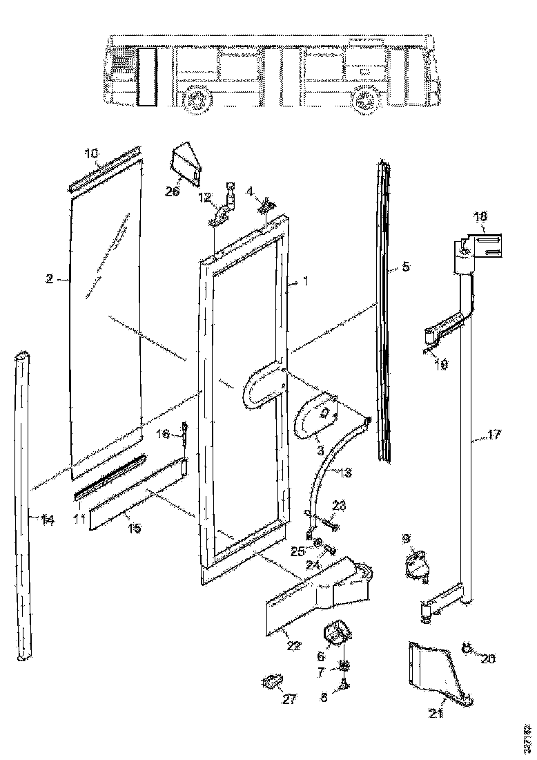 Buy 1801730 DOOR WINDOW , SINGLE SCANIA