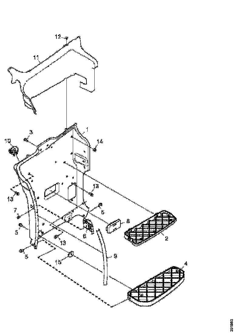 Buy 1817152 BOARDING STEP STRUCTURE SCANIA